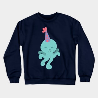 Kissy Birthday Octopus Crewneck Sweatshirt